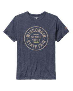 Heather Navy Badge Tee