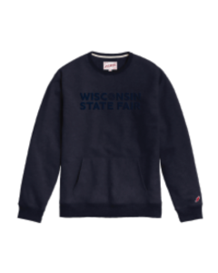 Navy Monochrome Pocket Crewneck