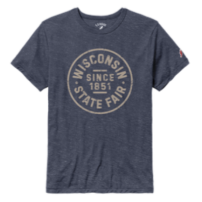 Heather Navy Badge Tee