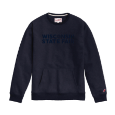 Navy Monochrome Pocket Crewneck